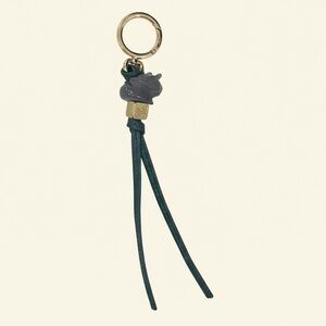 *SOLD* 
LOEWE Keychain / Bag Charm - Dragon - Grayish Green Leather
